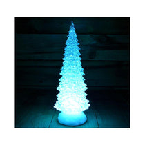 Premier Christmas Water Spinner Tree 30cm Battery Operated With Timer And Colour Changing LEDs