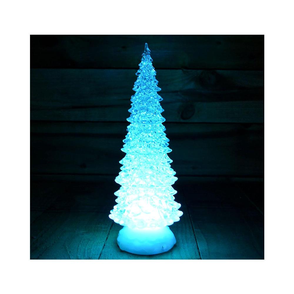 Premier Christmas Water Spinner Tree 30cm Battery Operated With Timer And Colour Changing LEDs