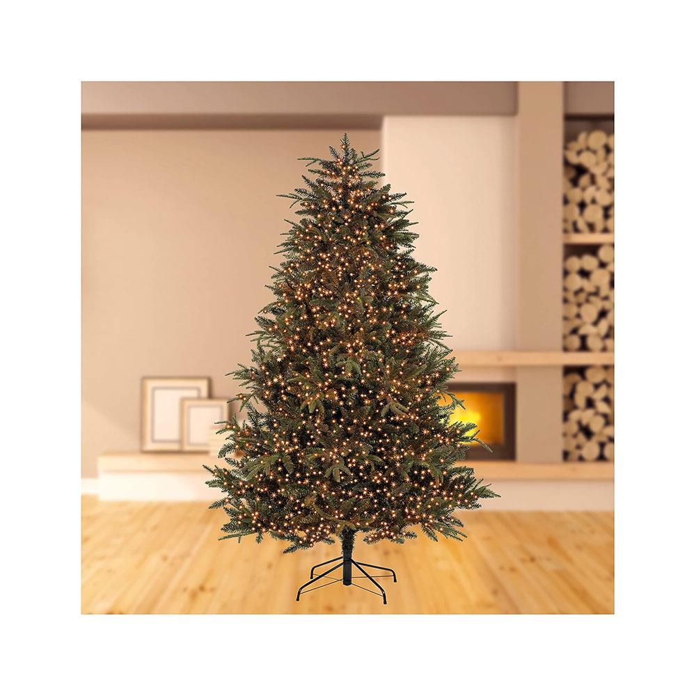 Premier Decorations 1000 LED Treebrights Christmas Tree Lights With Multi Action And Timer - Vintage Gold Secondary image