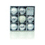 Premier Shatterproof Christmas Tree Baubles 60mm Set of 9 - Silver