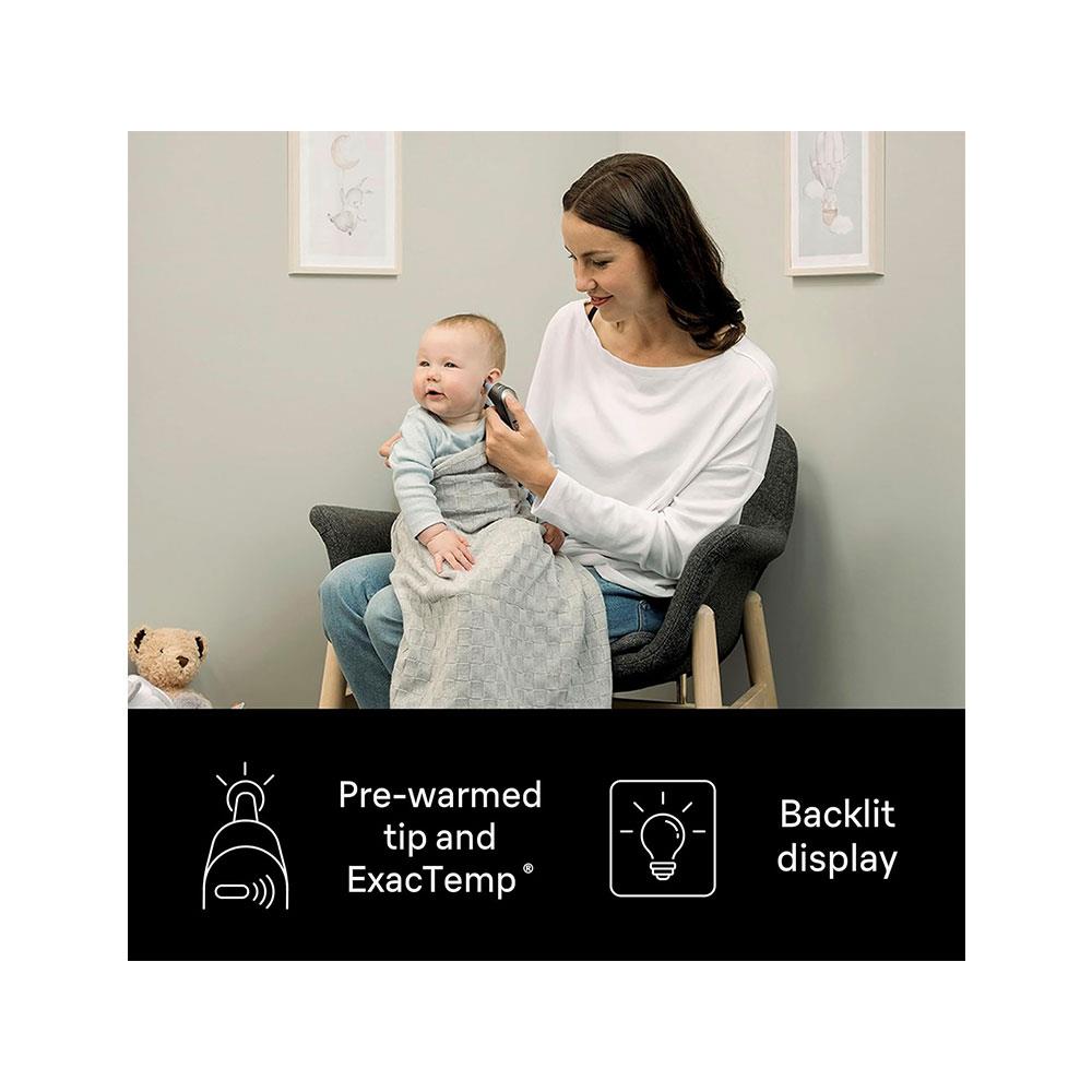 Braun ThermoScan 7 Ear Thermometer With Age Precision - Black Edition