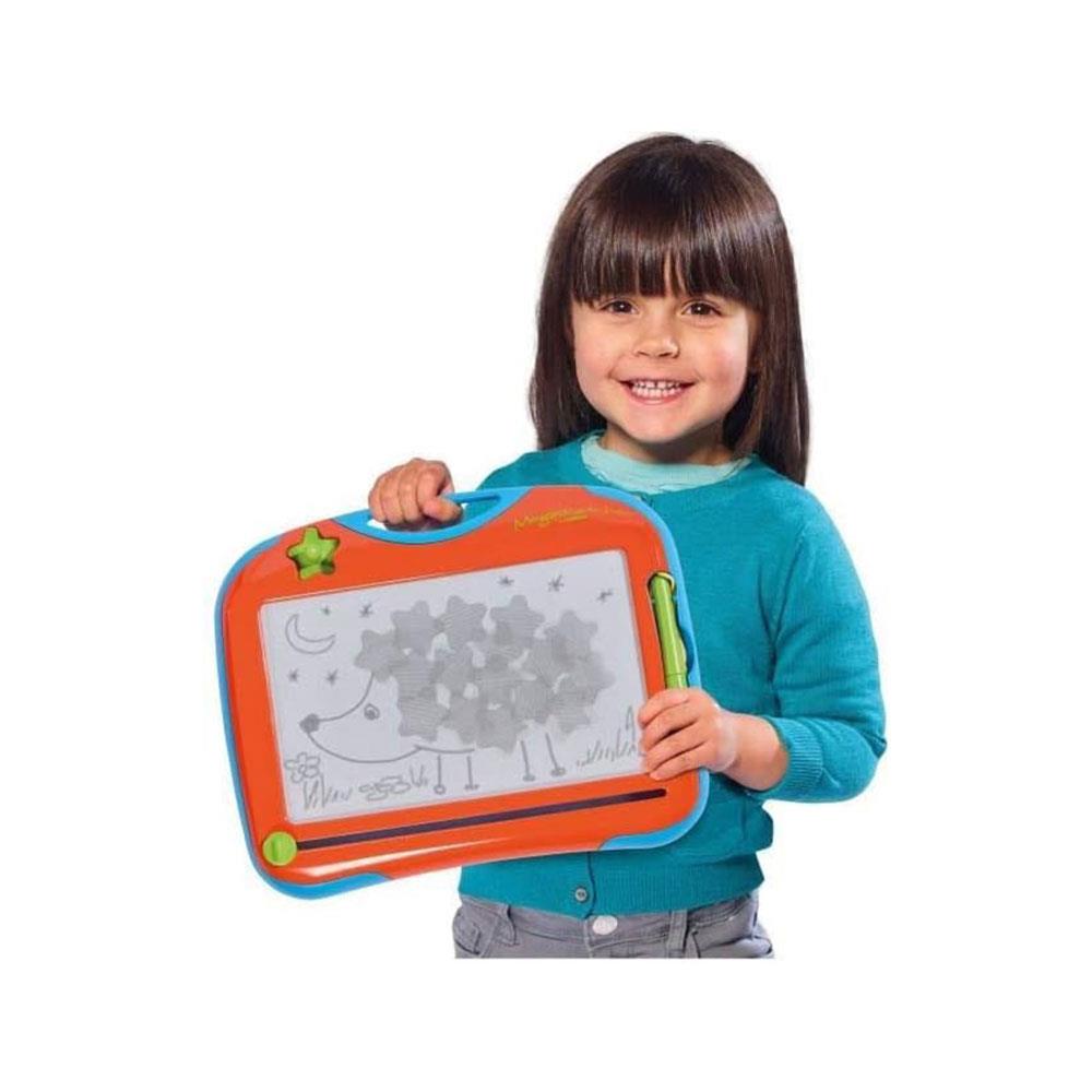 Tomy Aquadoodle Megasketcher Mini Magnetic Drawing Board Mini Writing Pad With Magic Eraser - Multicolour