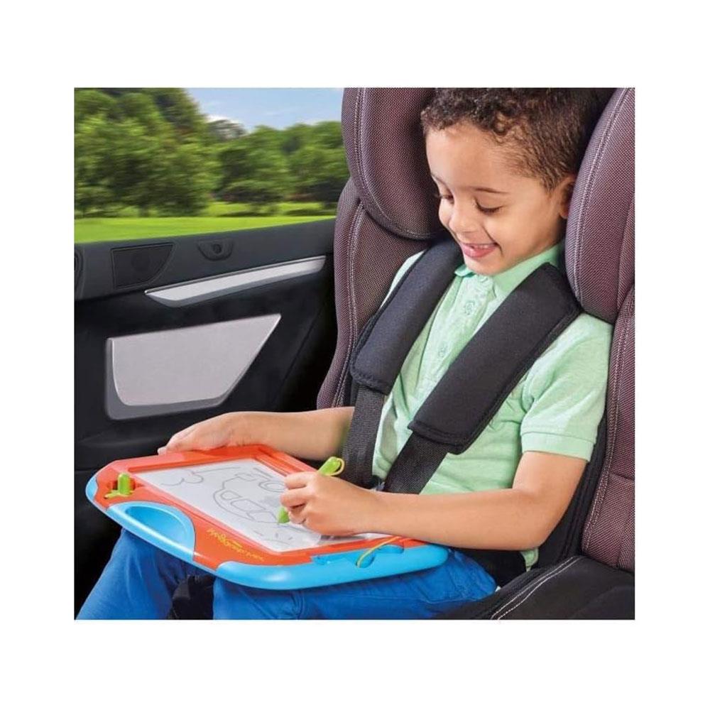 Tomy Aquadoodle Megasketcher Mini Magnetic Drawing Board Mini Writing Pad With Magic Eraser - Multicolour