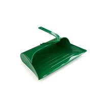 Leecroft Metal Hooded Dustpan Office Kitchen Home Car Floor Cleaning Sweeping - Green