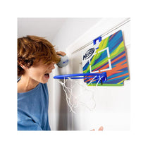 Nerf Nerfoop Mini Over The Door Basketball Hoop Mini NERF Foam Basketball Game Set - Blue