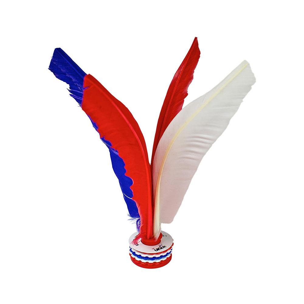 Wicked UKick Football Skills Freestyle Trainer Feather Shuttlecock Kick It Hack It Whack It - Assorted Colour