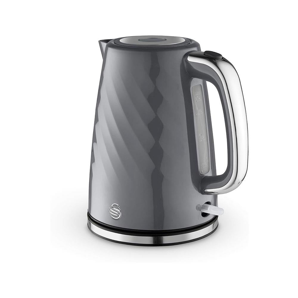Swan Windsor Rapid Boil Electric Jug Kettle With Removable Limescale Filter 3000W 1.7 Litres - Grey Main image