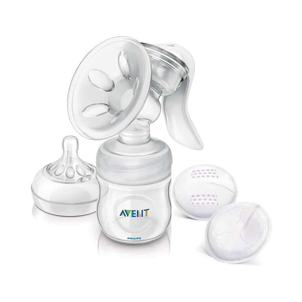 Philips Avent Manual Breast Pump Ultra Comfort 0–6 Months 125ml Natural Bottle - White Main image