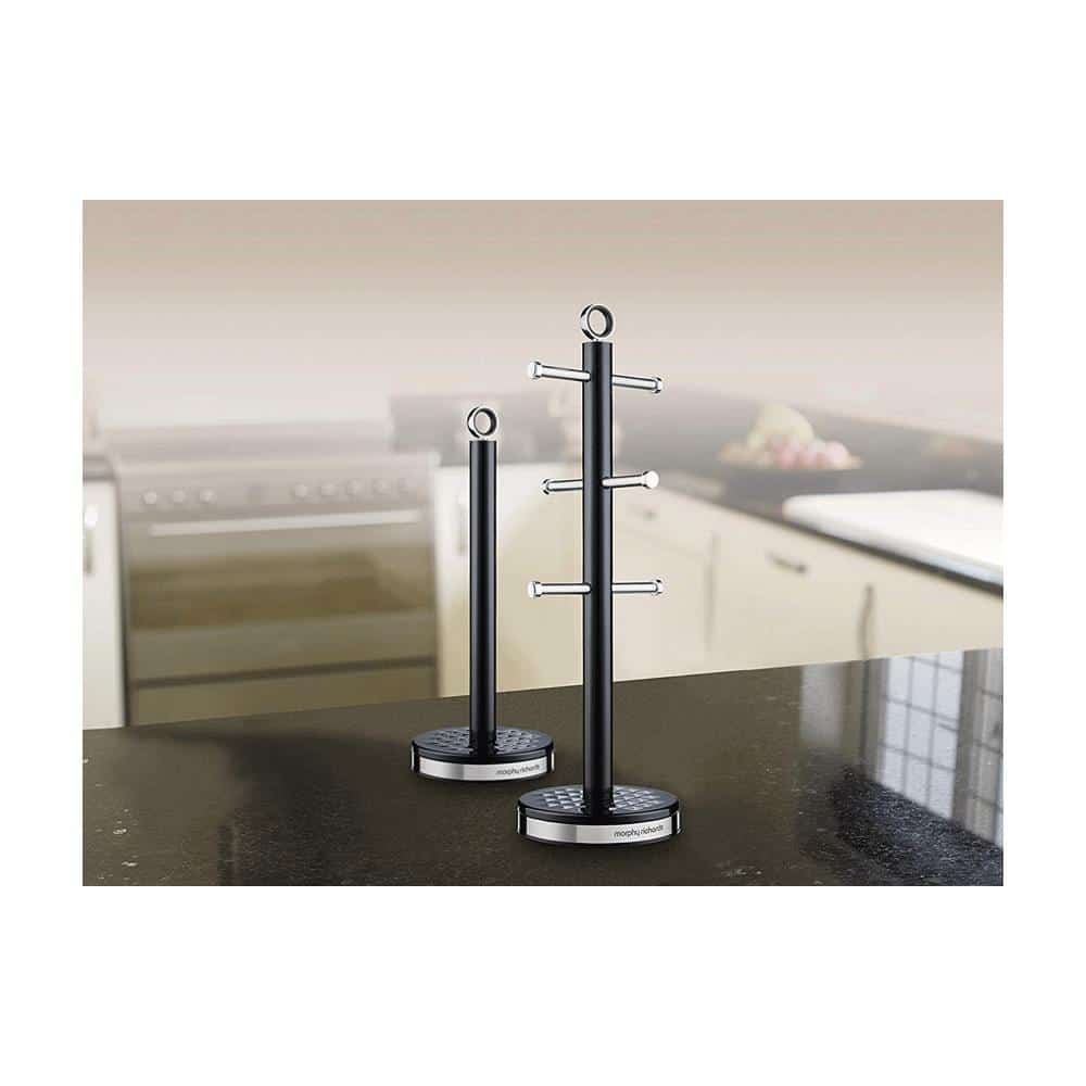 Morphy Richards Dimensions 6 Cup Mug Tree Polished Stainless Steel - Black