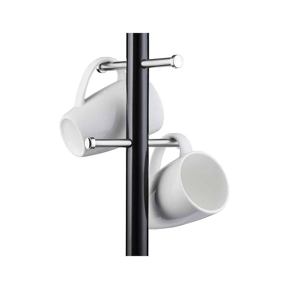 Morphy Richards Dimensions 6 Cup Mug Tree Polished Stainless Steel - Black