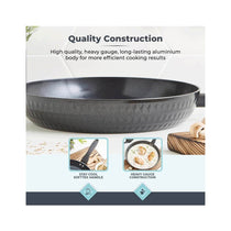 Tower Diamo Frying Pan 28cm With Black Diamond Ceramic Non-Stick Coating And Softtex Handle - Black