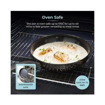 Tower Diamo Frying Pan 28cm With Black Diamond Ceramic Non-Stick Coating And Softtex Handle - Black