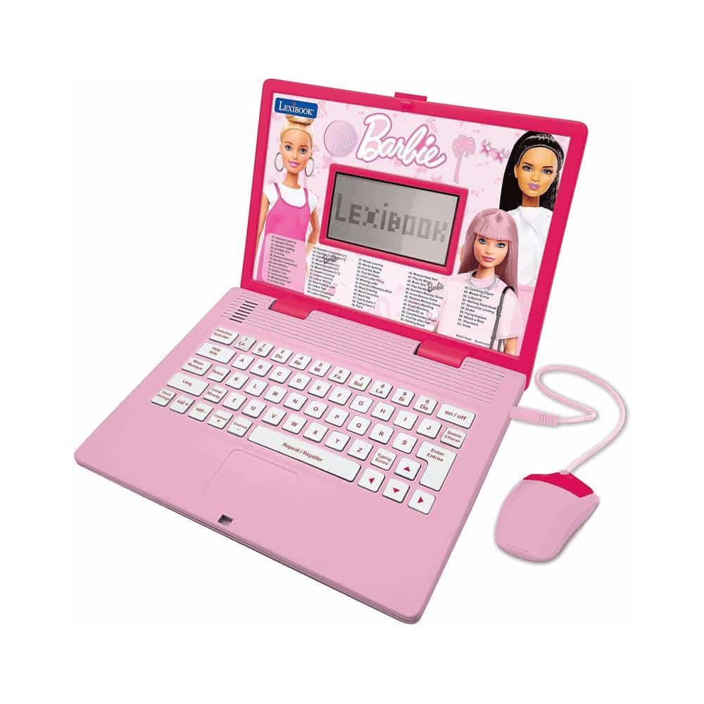 Lexibook Barbie Bilingual Educational Laptop With 124 Activites - Pink Main image