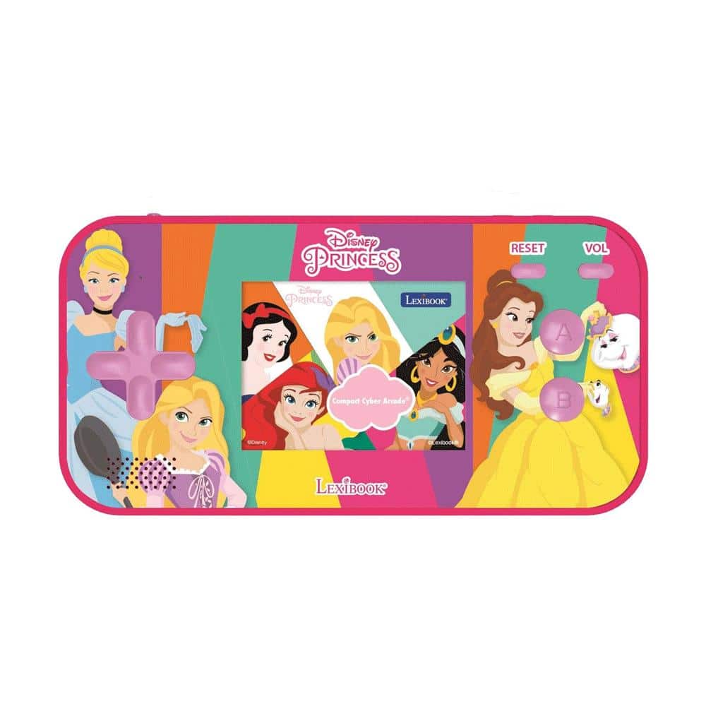 Lexibook Disney Princess Handheld Console Compact Cyber Arcade 150 Games - Pink Main image