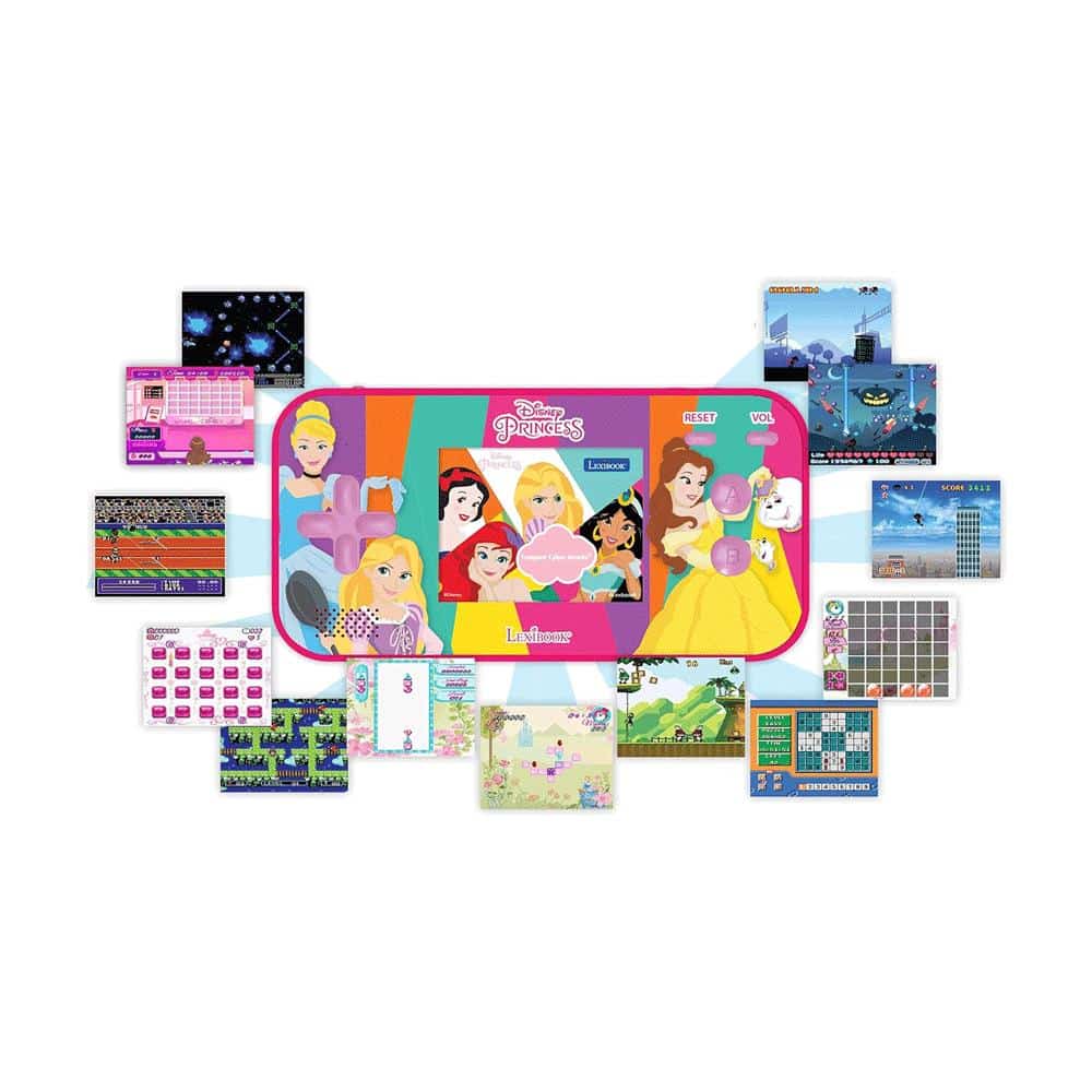 Lexibook Disney Princess Handheld Console Compact Cyber Arcade 150 Games - Pink Secondary image