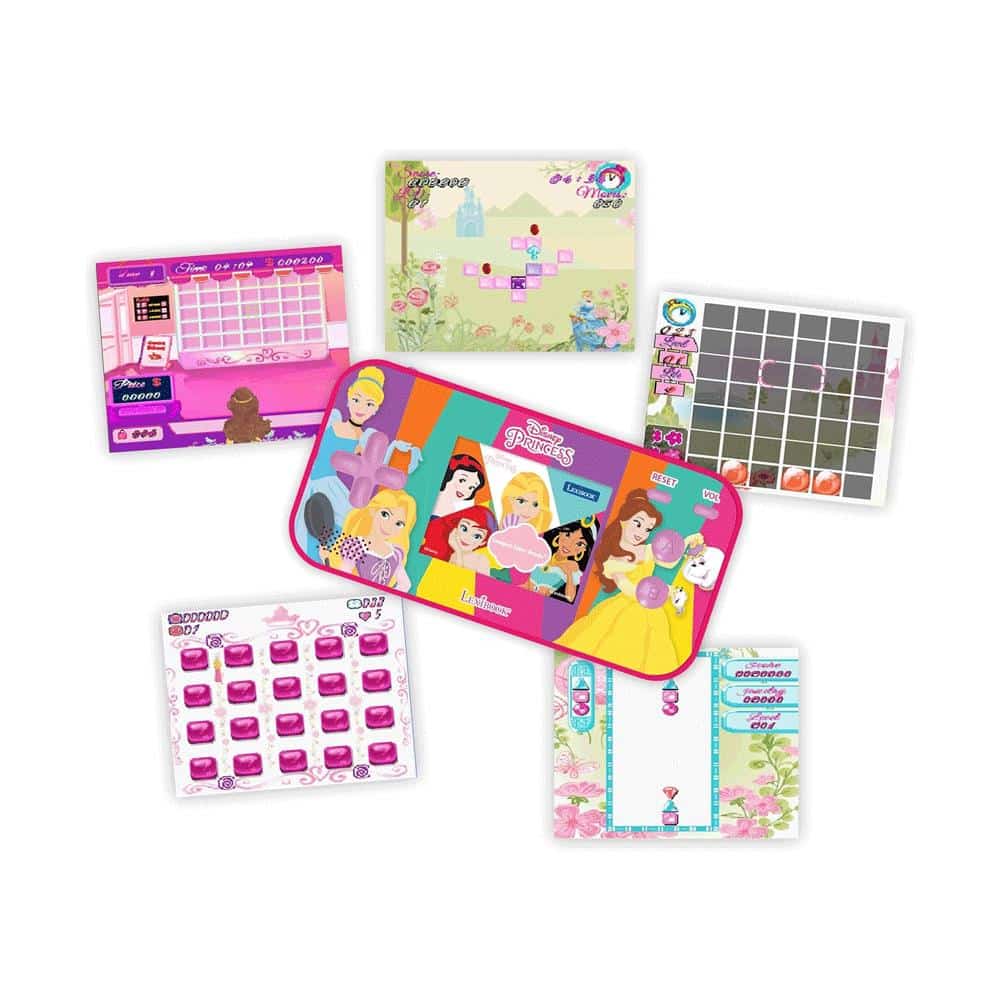 Lexibook Disney Princess Handheld Console Compact Cyber Arcade 150 Games - Pink