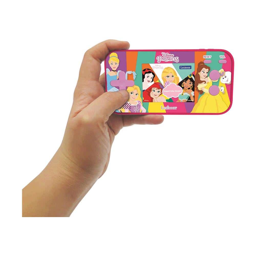 Lexibook Disney Princess Handheld Console Compact Cyber Arcade 150 Games - Pink