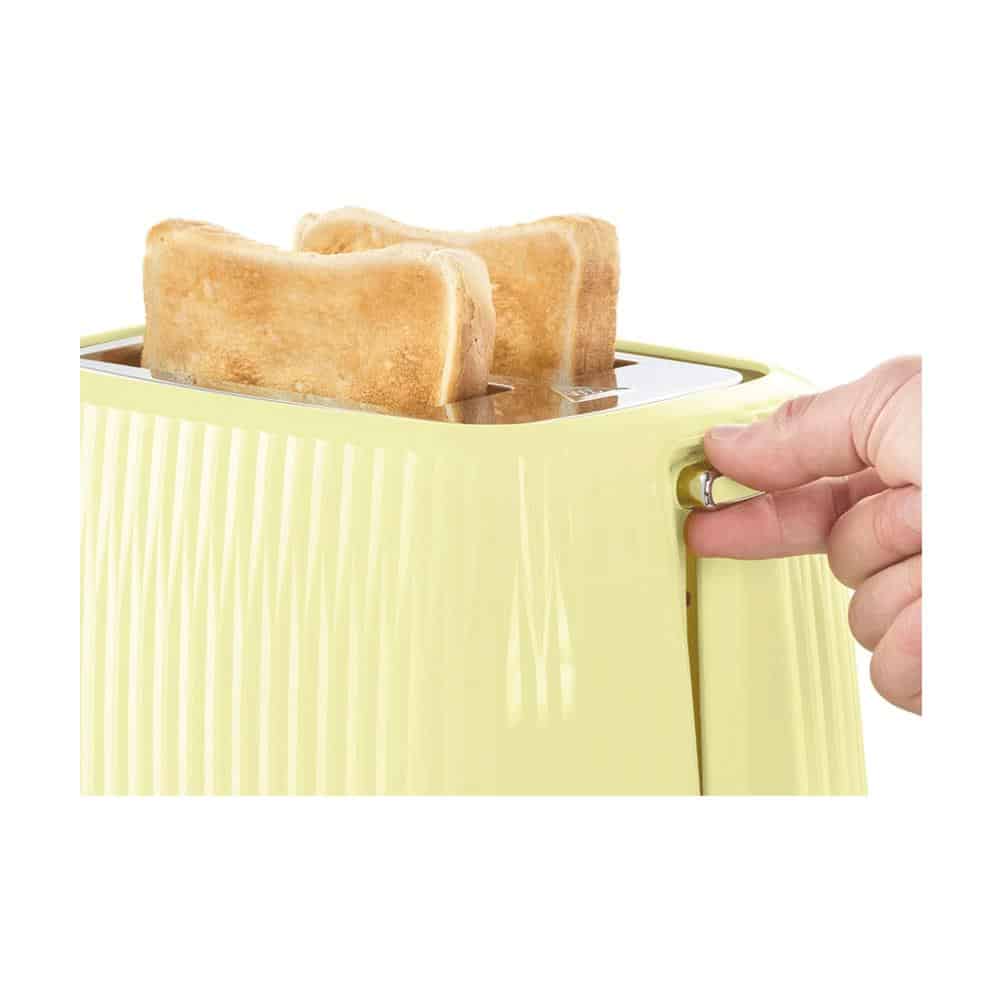 Russell Hobbs Eden 2 Slice Toaster With 6 Variable Browning Settings 800W - Lemon