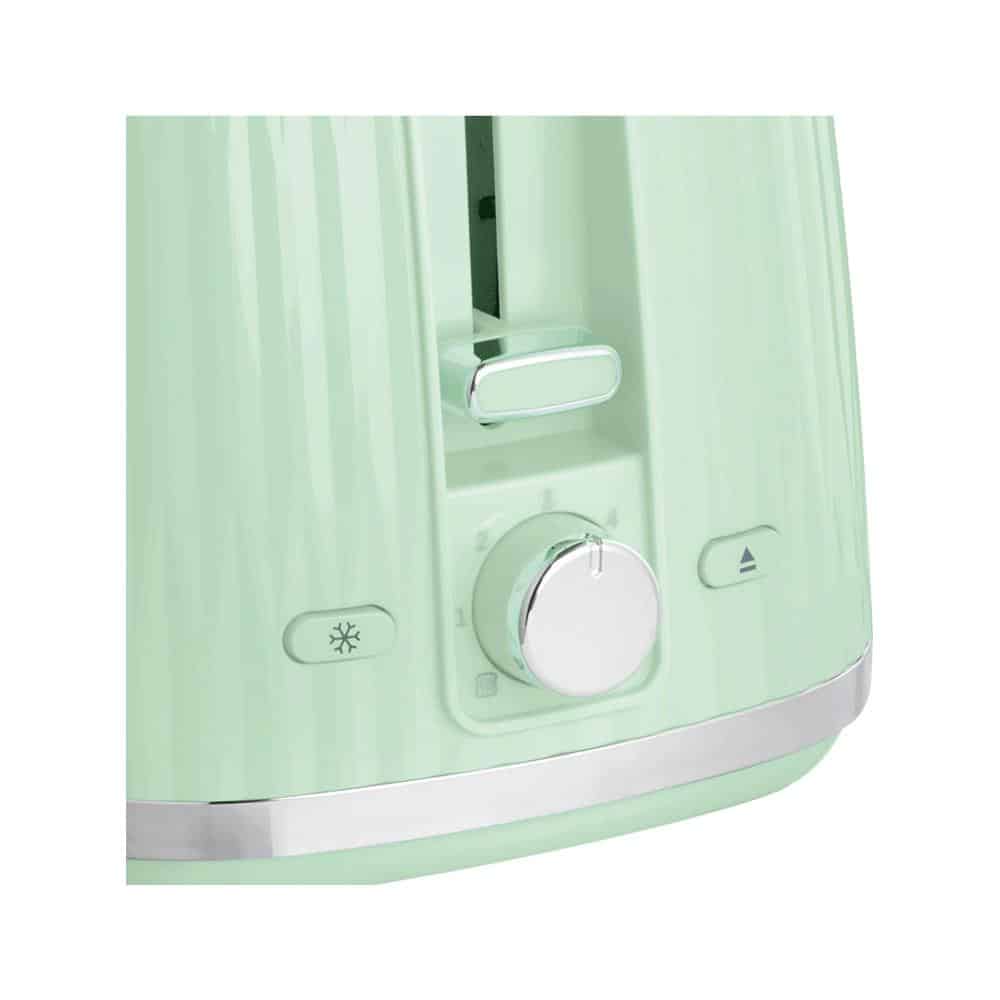 Russell Hobbs Eden 2 Slice Toaster With 6 Variable Browning Settings 800W - Pistachio