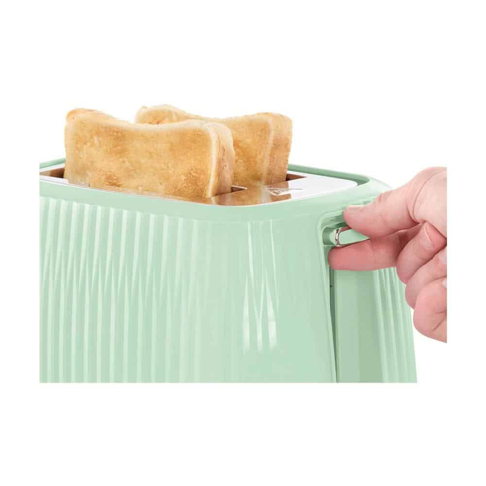 Russell Hobbs Eden 2 Slice Toaster With 6 Variable Browning Settings 800W - Pistachio
