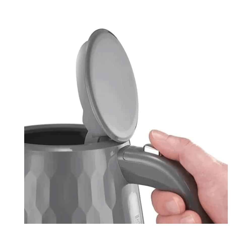 Russell Hobbs Contemporary Honeycomb Cordless Electric Jug Kettle 3000 W 1.7 Litres - Grey