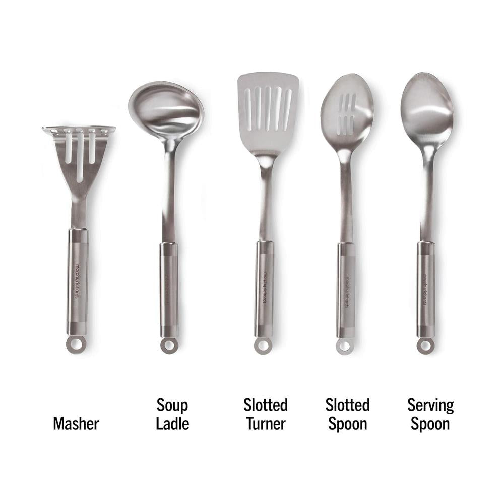 Morphy Richards Accents 5 Piece Gadget Set Kitchen Tool Stainless Steel - Silver Secondary image