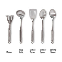 Morphy Richards Accents 5 Piece Gadget Set Kitchen Tool Stainless Steel - Silver