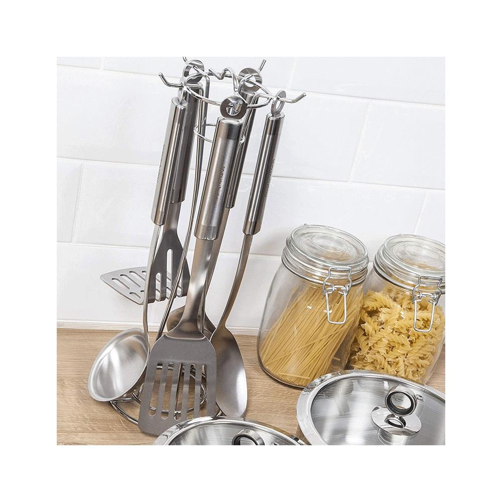 Morphy Richards Accents 5 Piece Gadget Set Kitchen Tool Stainless Steel - Silver
