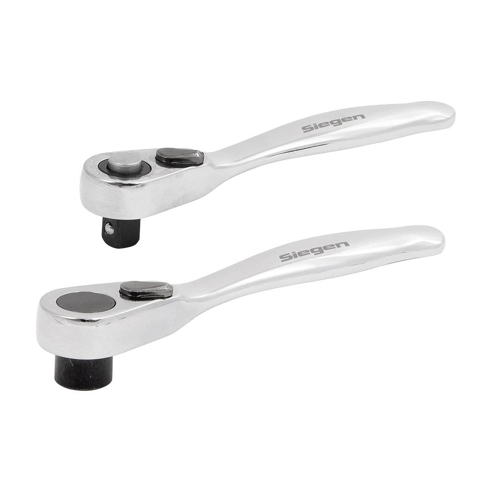 Sealey Micro Ratchet Wrench & Bit Driver Set 2 Piece - Silver