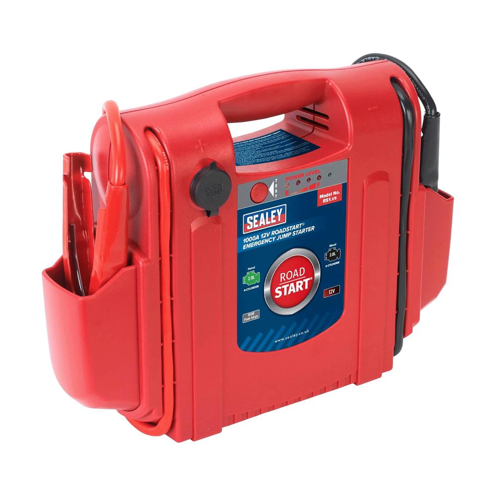 Sealey RoadStart 12V Emergency Jump Starter 1000 Peak Amps - Red/Black