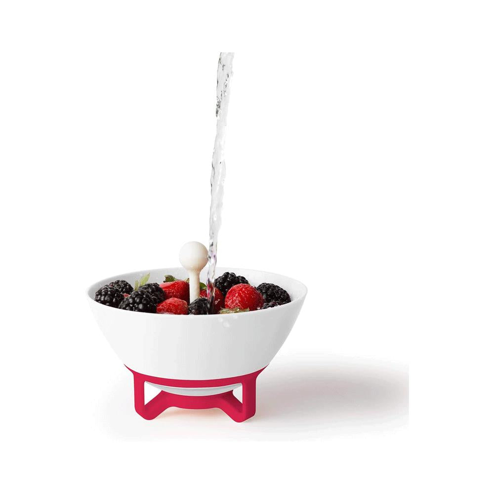 Chef'n Bramble Rinse & Carry Berry Strainer Basket - White