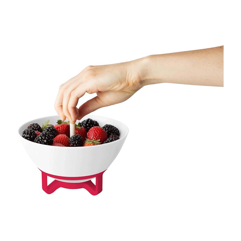 Chef'n Bramble Rinse & Carry Berry Strainer Basket - White