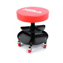 Hilka Mechanics Seat With Storage - Red/Black