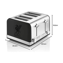 Swan Official Liverpool F.C 4 Slice Retro Toaster 1600W - Black