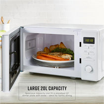 Swan Digital Microwave With 5 Power Levels 800W 20 Litres - White