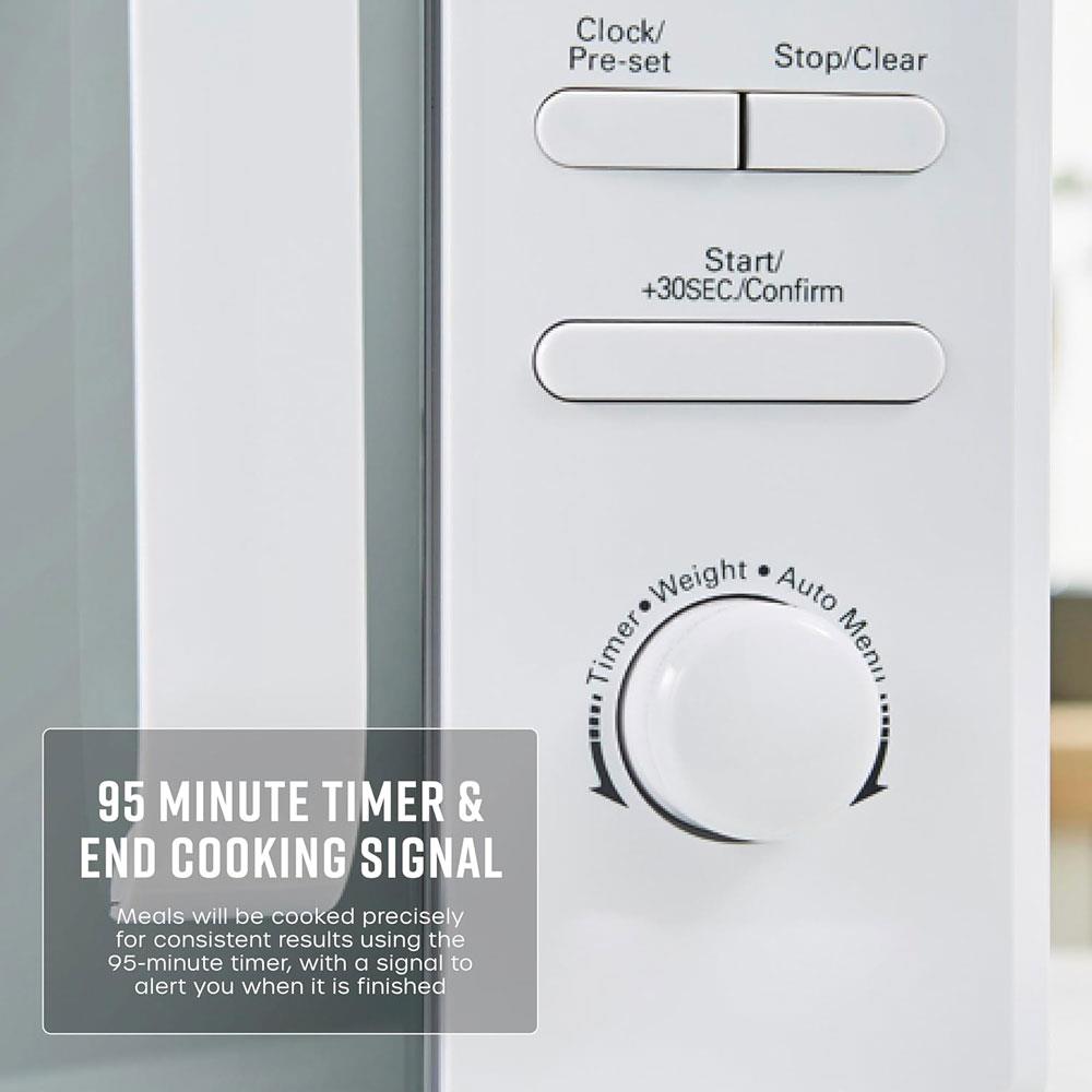Swan Digital Microwave With 5 Power Levels 800W 20 Litres - White