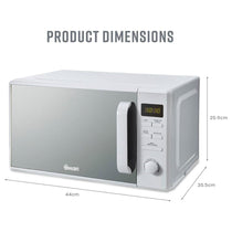 Swan Digital Microwave With 5 Power Levels 800W 20 Litres - White