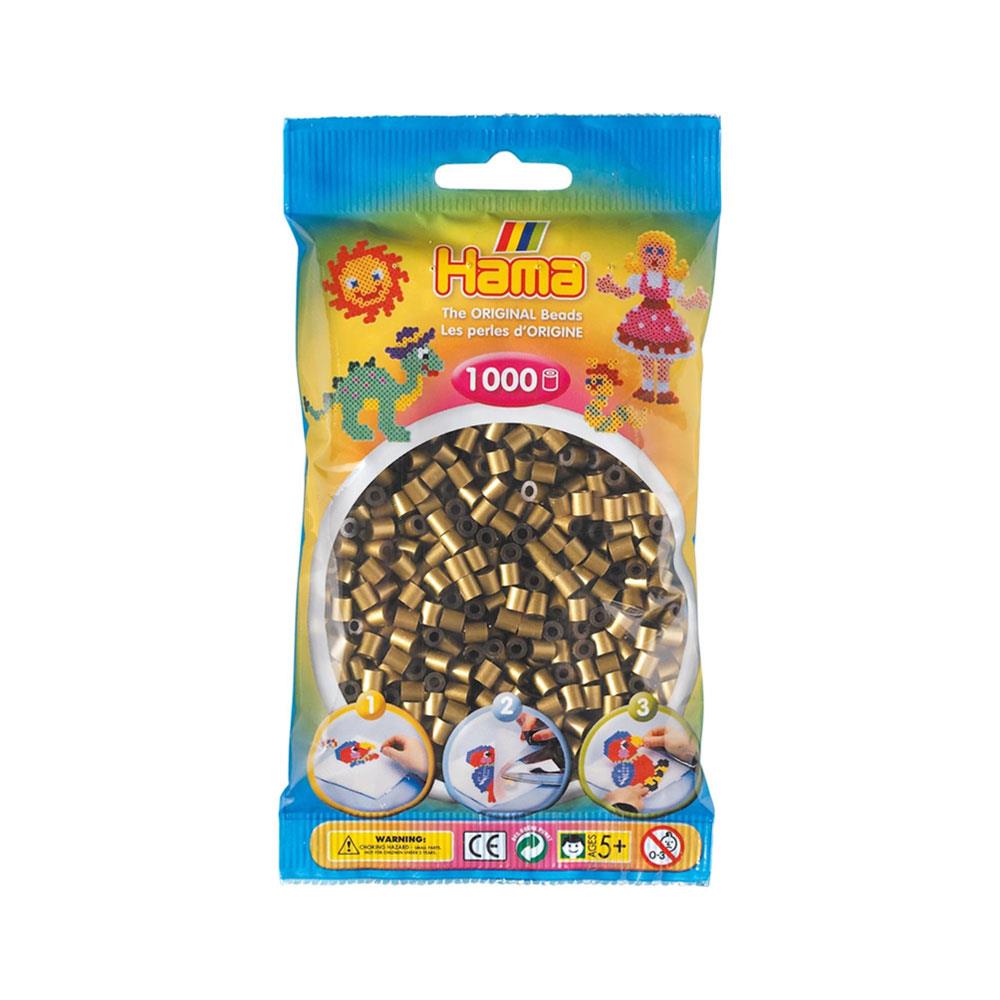 Hama 1000 Midi Beads In Bag Cylindrical Plastic - Bronze Main image
