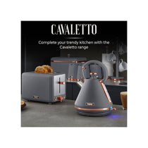 Tower Cavaletto 3.5 Litre Slow Cooker With 3 Heat Settings Removable Pot & Cool Touch Handles - Grey & Rose Gold