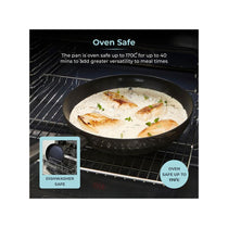 Tower Diamo Frying Pan 30cm With Black Diamond Ceramic Non-Stick Coating & Softtex Handle Aluminium - Black