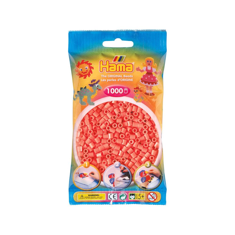 Hama 1000 Midi Beads In Bag Cylindrical Plastic - Pastel Red Main image