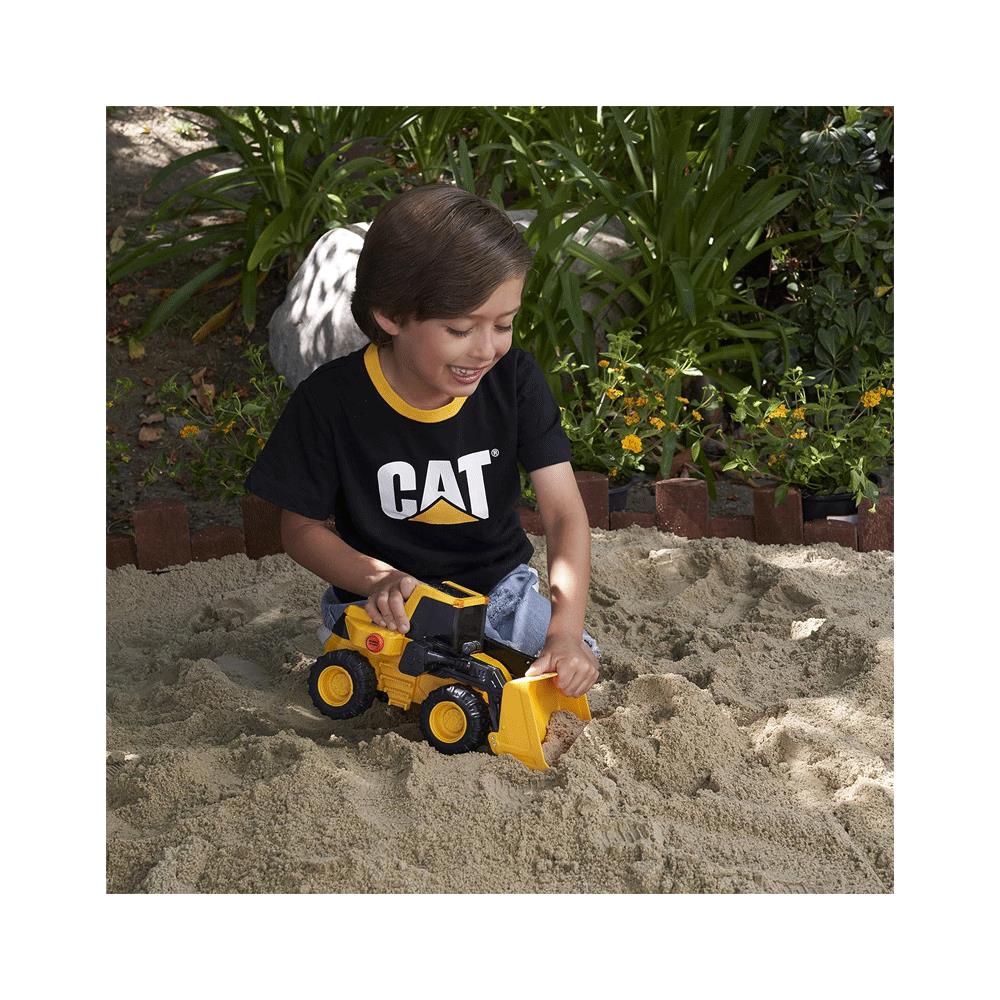 CAT Construction Power Haulers Wheel Loader Vehicle Toys With Lights And Sounds - Yellow