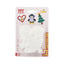 Hama Ironing Beads Pegboards Blister Heart Penguin & Christmas Tree - White
