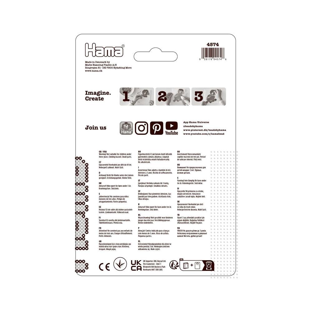 Hama Ironing Beads Pegboards Blister Heart Penguin & Christmas Tree - White