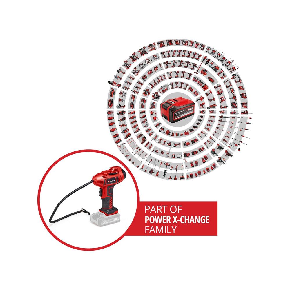 Einhell CE-CC 18 Li-Solo 18V Cordless Car Air Compressor Power X-Change - Red/Black