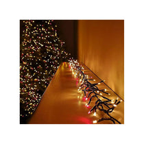Premier Christmas 960 Multi Action LED Clusters Lights With Timer - Red & Vintage Gold