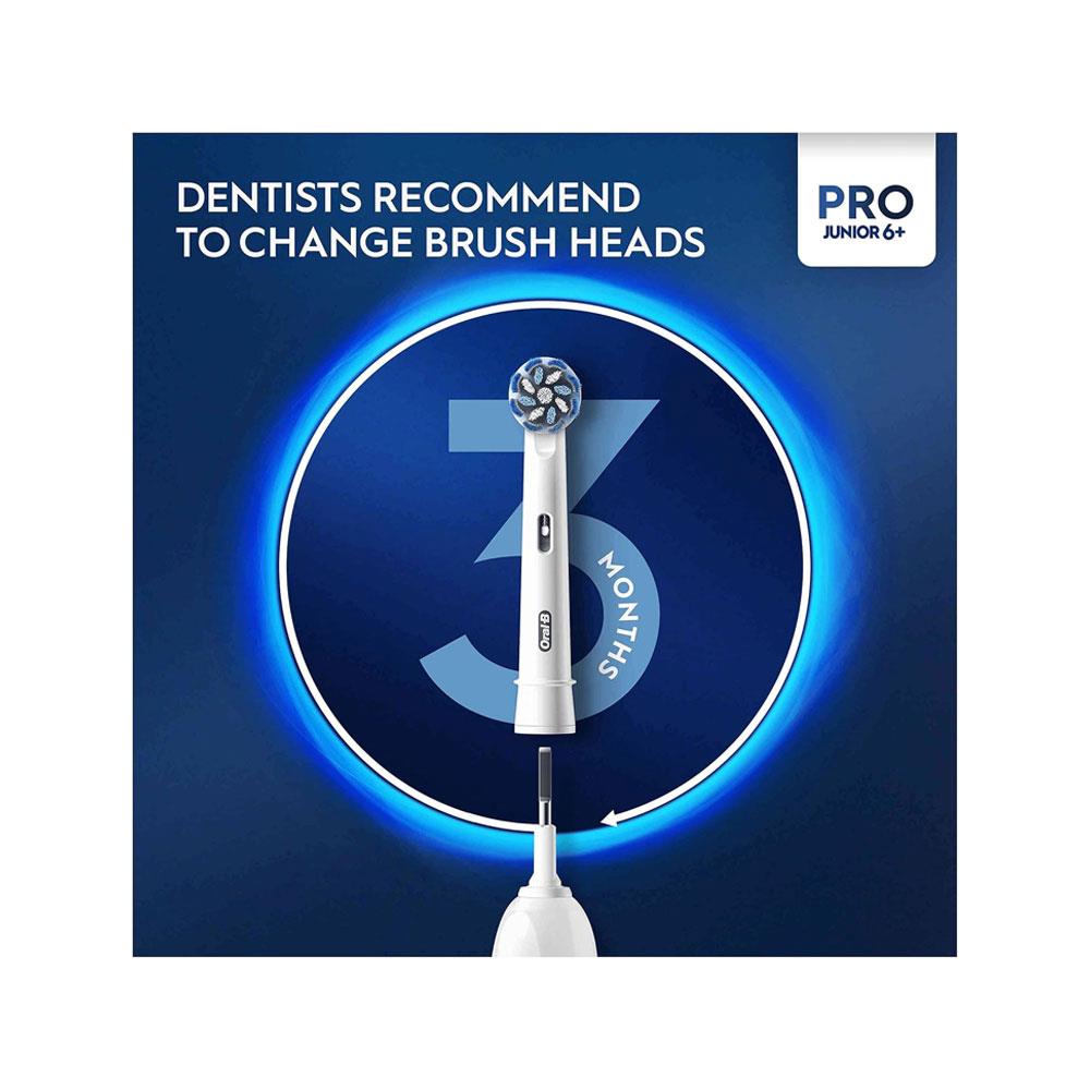 Oral-B Star Wars Mandalorian Pro Junior Kids Electric Toothbrush 1 Toothbrush Head With 3 Modes Ages 6+ - White