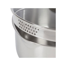 Morphy Richards Equip Induction Pan 8 Piece Set Saucepans Fry Pan Milk Pan Steamer & Steamer Inserts Stainless Steel - Silver