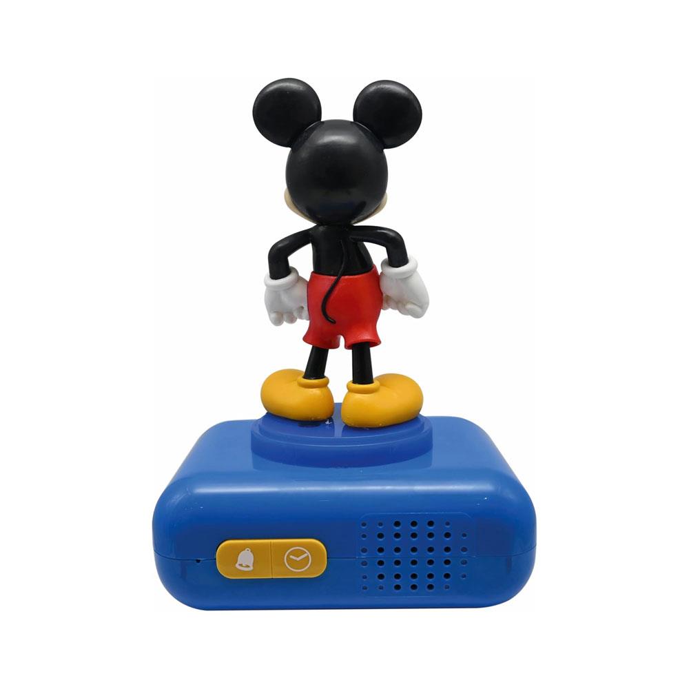 Lexibook 3D Mickey Mouse Childrens Clock With Night Light Alarm Snooze - Blue Secondary image