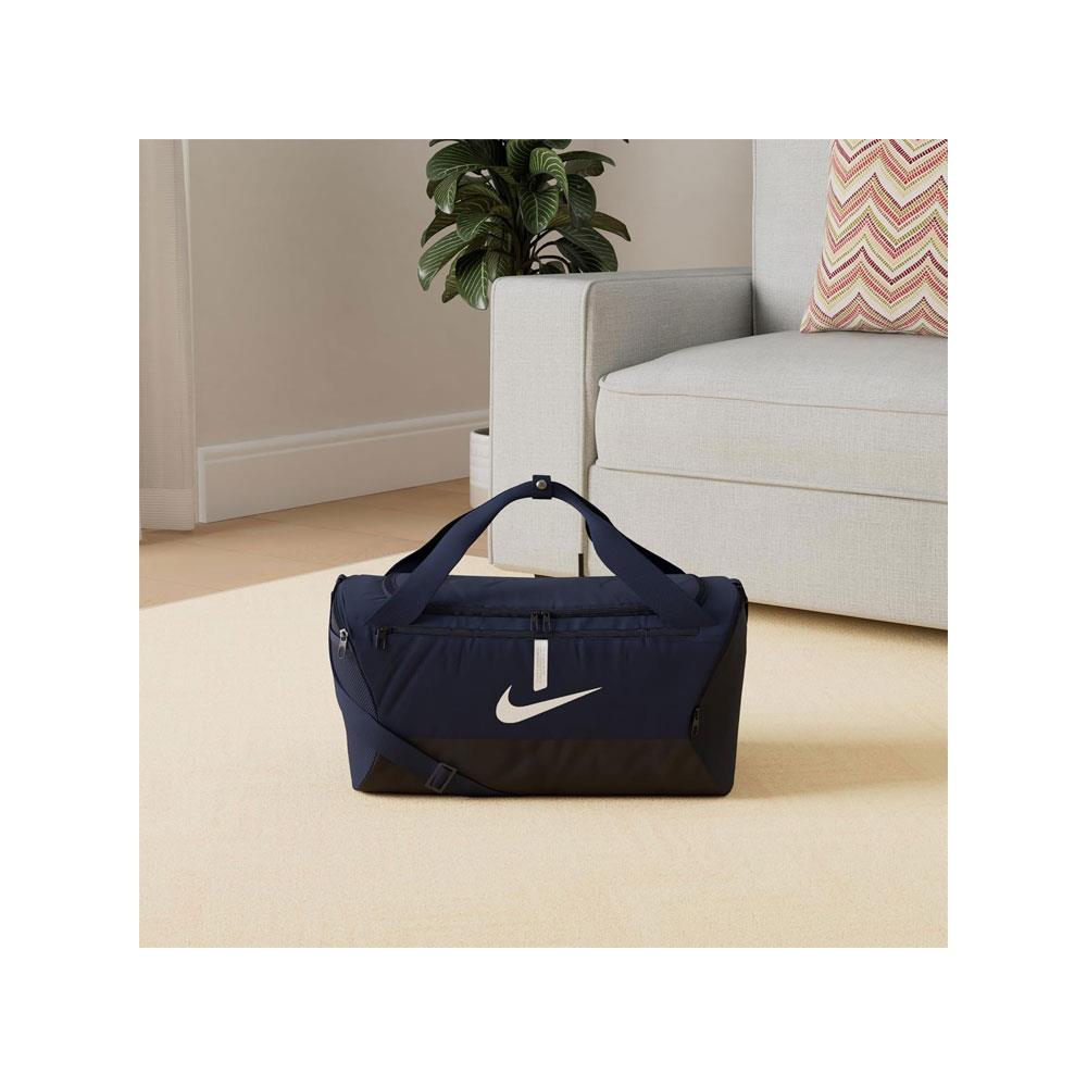 Nike Academy Team Football Duffel Bag Small 41 Litre Capacity 55cm x 32cm x 8cm - Navy